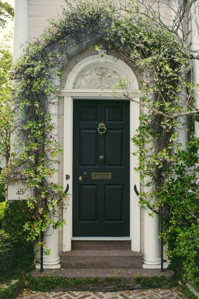 modern home exterior entryway