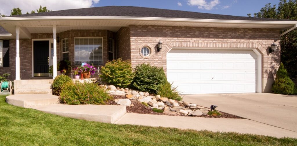 modern home front entrance